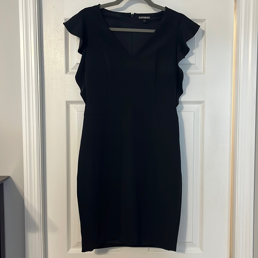 Express Flutter Sleeve Mini Dress